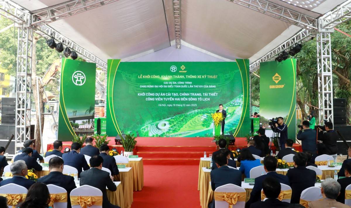 Hà Nội khởi công công viên hai bên sông Tô Lịch, hồi sinh dòng sông lịch sử