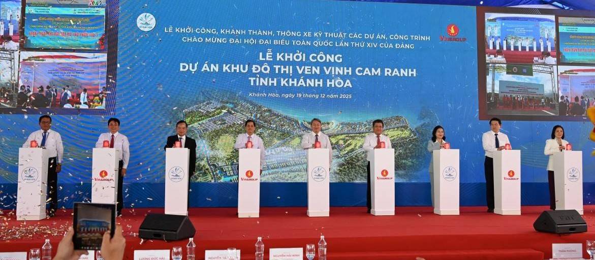 Khánh Hòa: Khởi công siêu đô thị Vinhomes Cam Ranh hơn 85.000 tỷ đồng