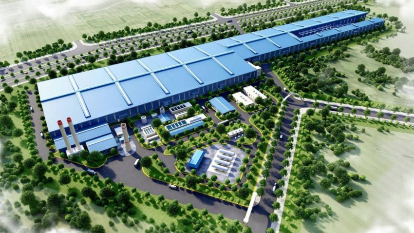 Phối cảnh Nhà máy Sản xuất Ray và Thép đặc biệt Hòa Phát Dung Quất