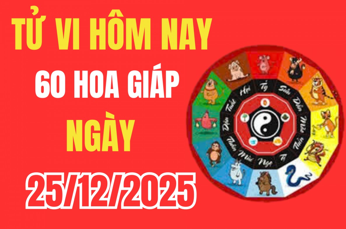 Tử vi 12 con giáp hôm nay ngày 25/12/2025: Tam hợp xuất hiện, quý nhân ghé thăm, công việc thuận buồm xuôi gió