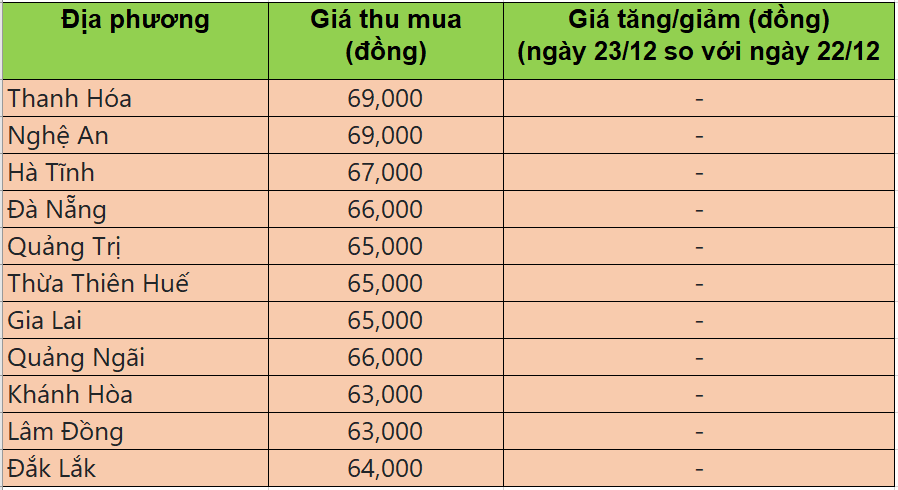 Bảng giá heo hơi tại miền Trung - Tây Nguyên hôm nay 23/12/2025