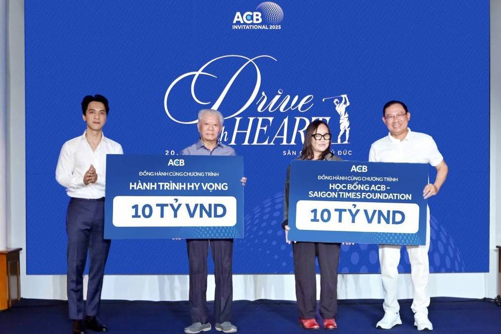ACB tổ chức giải golf “Drive with Heart 2025”, quy tụ gần 20 tỷ đồng cho y tế và giáo dục