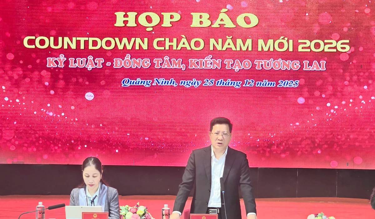Quảng Ninh rộn ràng đón năm mới với Chương trình nghệ thuật Countdown 2026