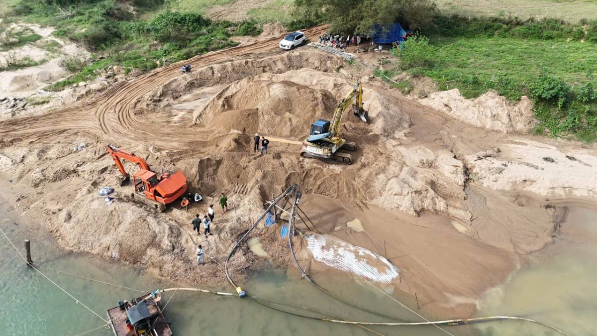 Phát hiện vụ khai thác cát trái phép hơn 1 tỷ đồng tại Quảng Trị