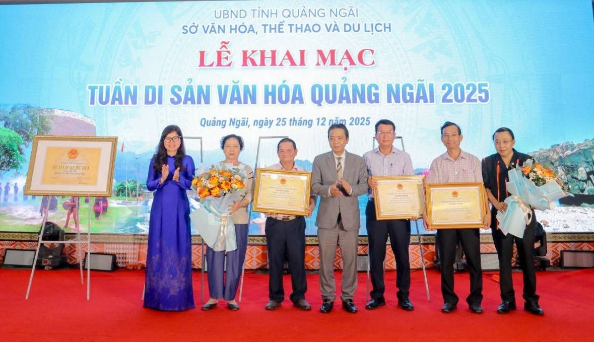 Quảng Ngãi: Khai mạc Tuần Di sản văn hóa năm 2025 với chủ đề “Kết nối di sản, viết tiếp tương lai”