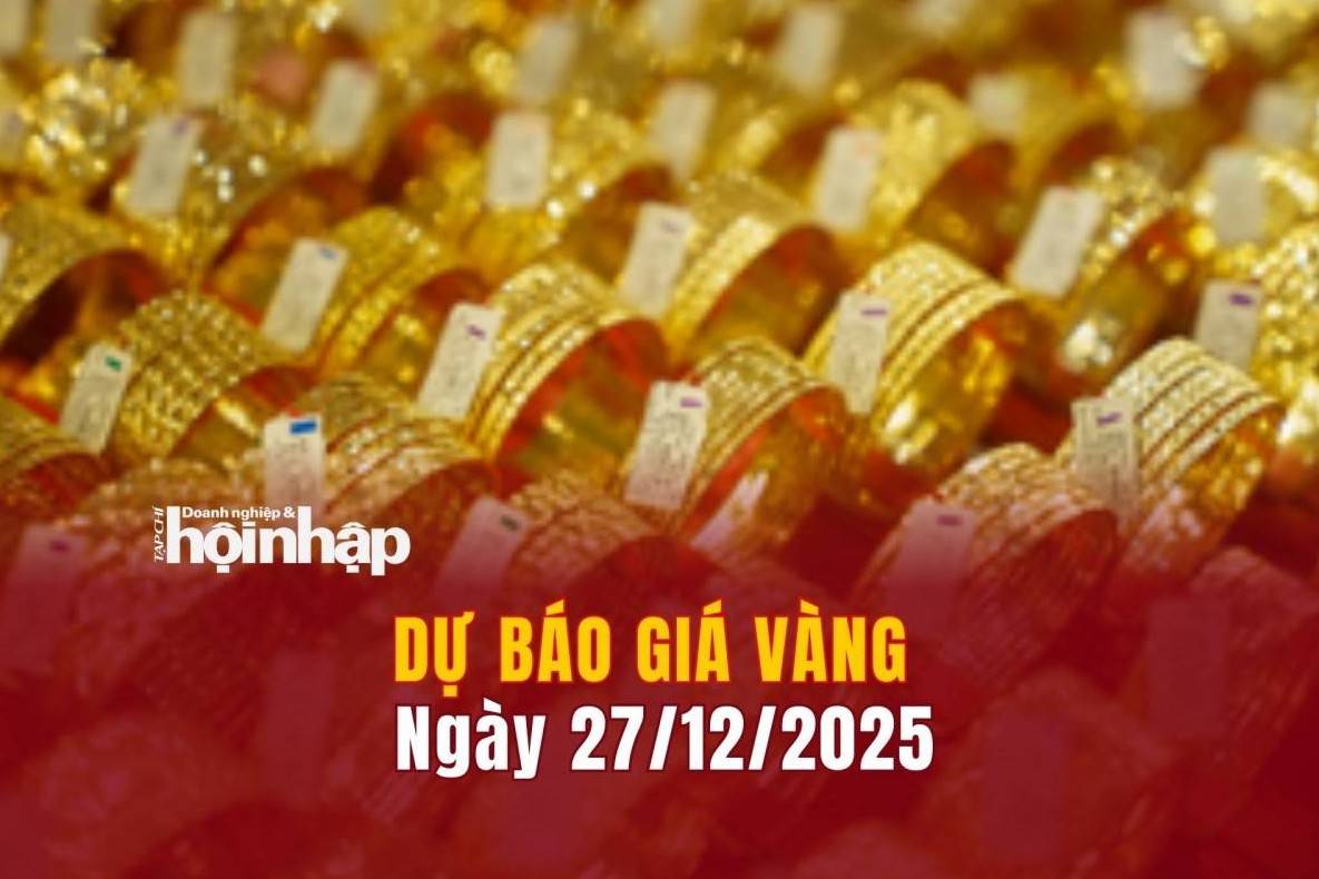 Dự báo giá vàng 27/12: Giá vàng nhẫn, vàng miếng "bật" tăng