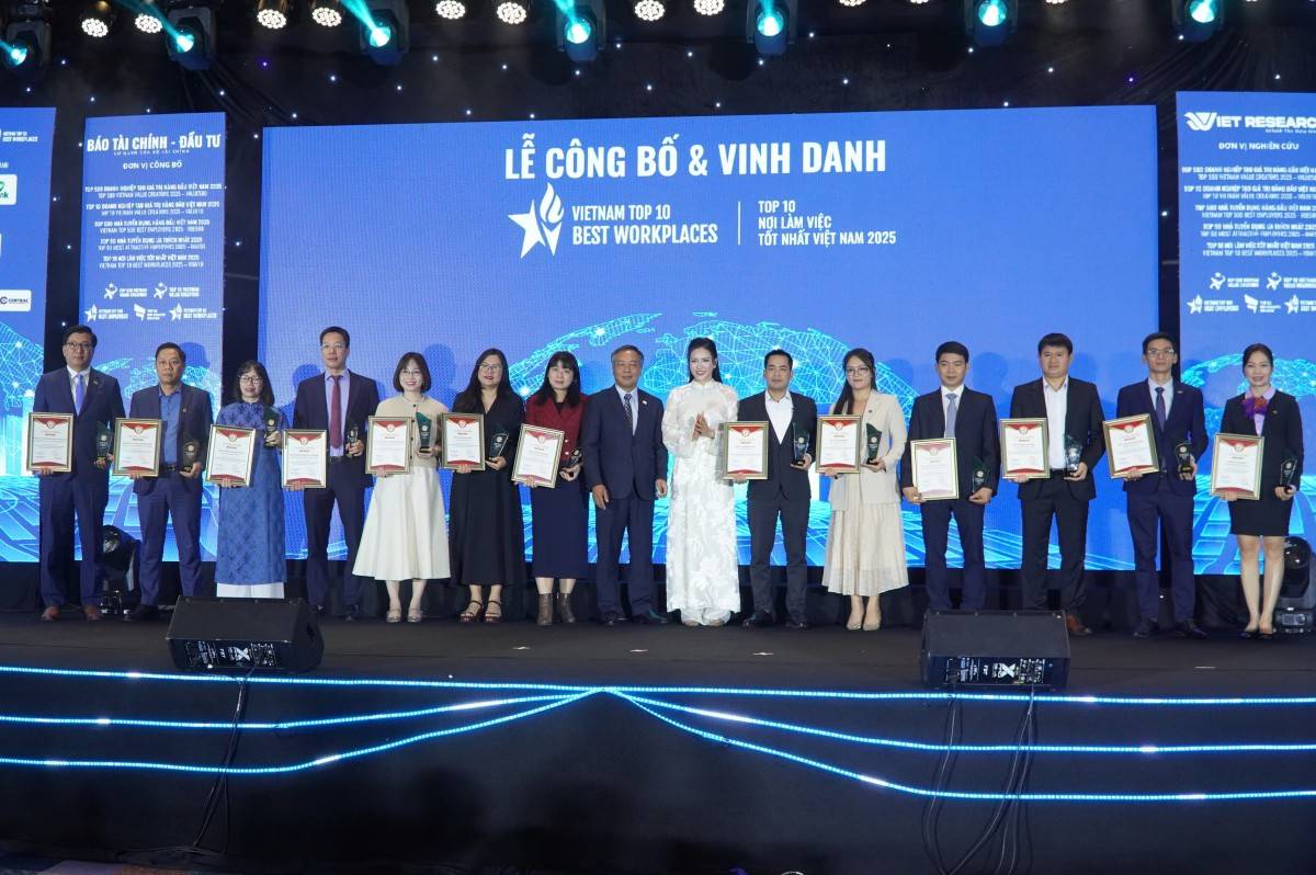 Phục Hưng Holdings lọt Top 10 Nơi làm việc tốt nhất ngành Xây dựng năm 2025