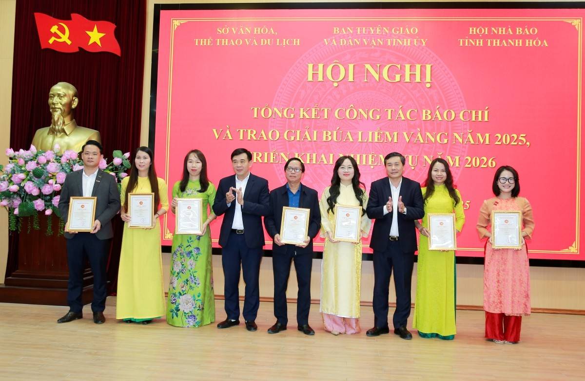 7 tác giả nhận giải C, Giải Búa liềm vàng tỉnh Thanh Hoá năm 2025