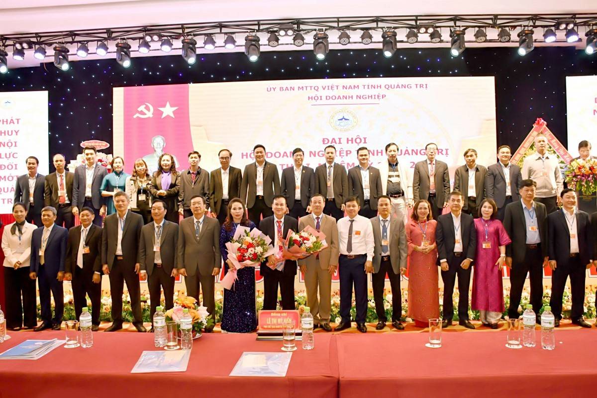 Ban chấp hành Hội Doanh nghiệp Quảng Trị nhiệm kỳ 2025-2030 ra mắt Đại hội