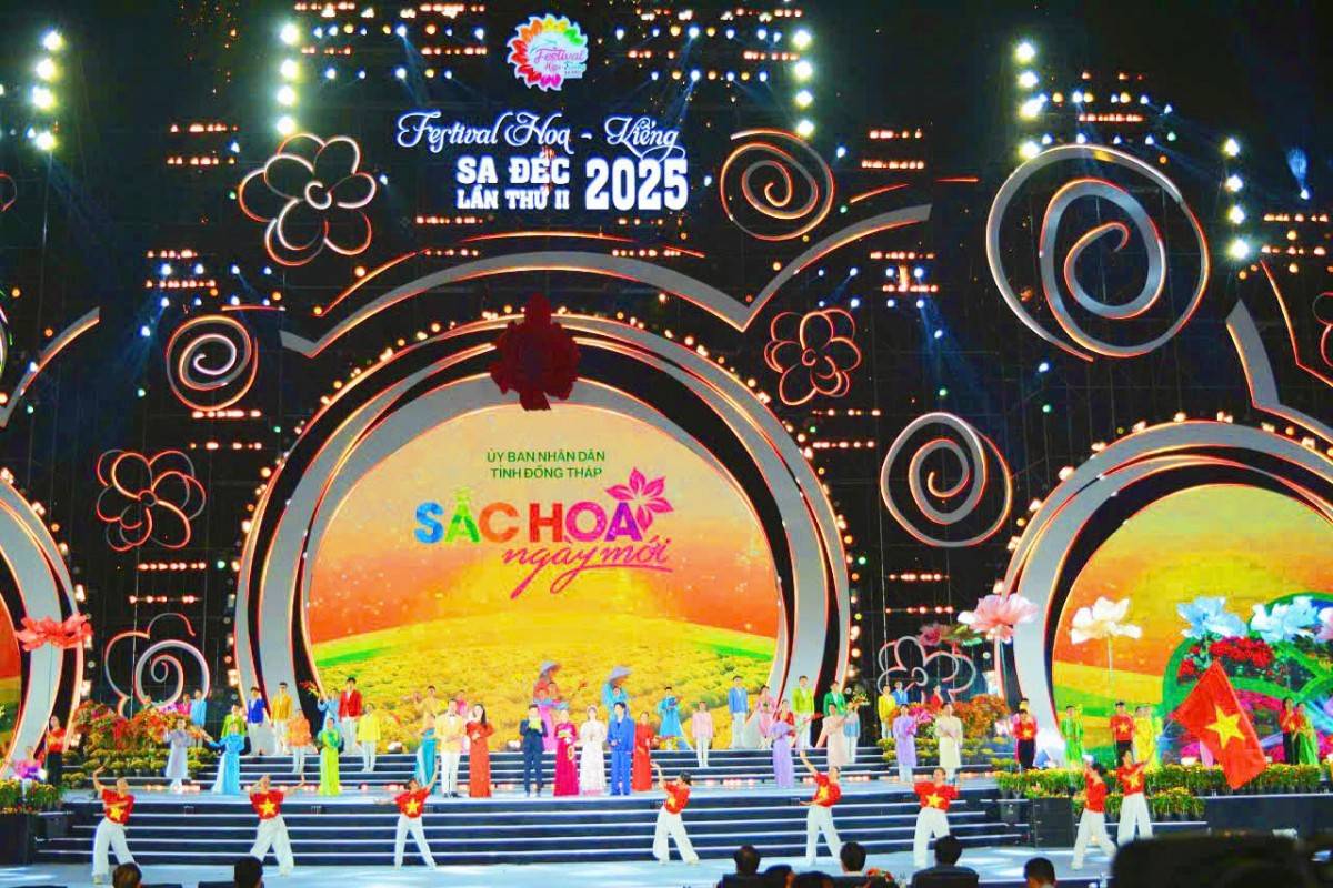 Festival Hoa – Kiểng Sa Đéc lần thứ II năm 2025 chính thức khai mạc 