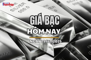 Giá bạc hôm nay 29/12/2025: Giá bạc trong nước và thế giới trụ vững ở mức cao