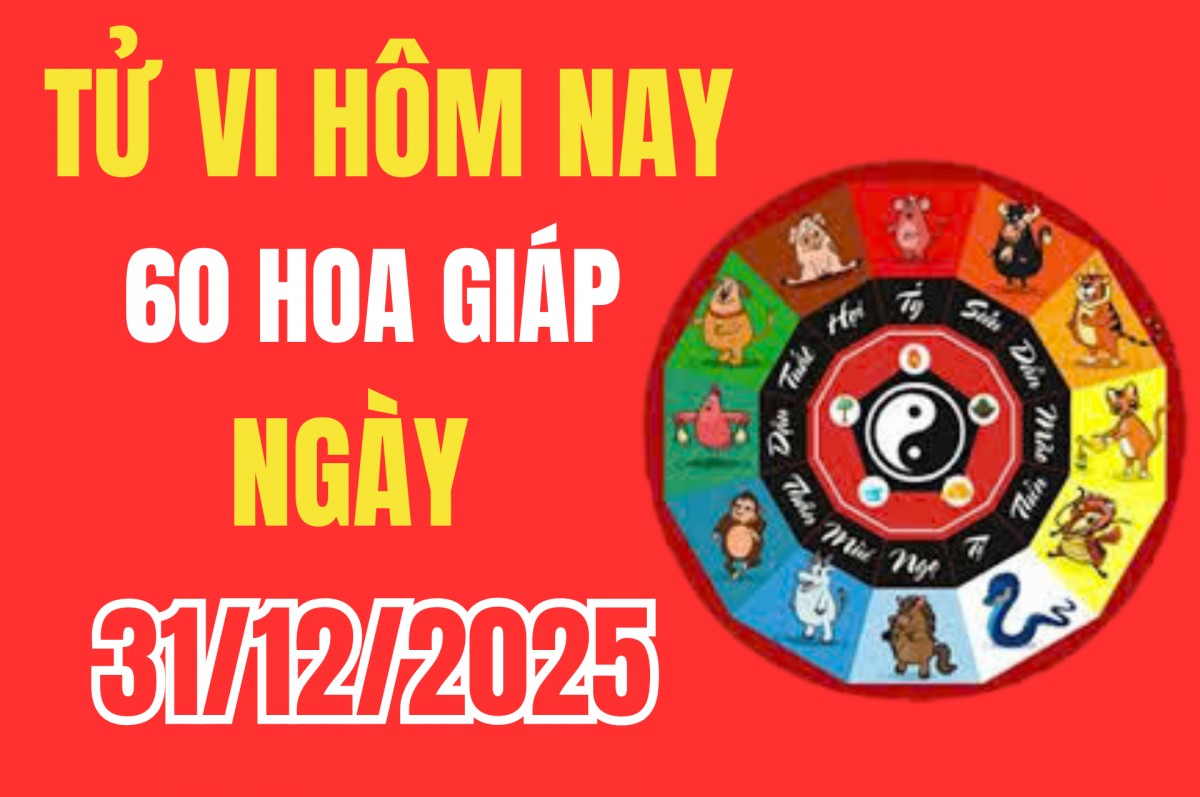 Tử vi 12 con giáp hôm nay ngày 31/12/2025: Tài chính thăng hoa, công việc sáng rõ nhờ lục hợp hỗ trợ mạnh mẽ