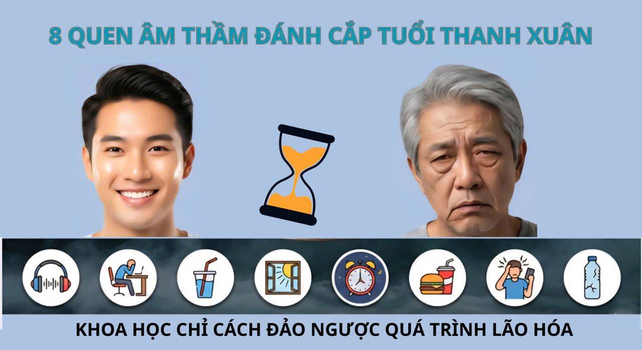 8 thói quen tưởng vô hại đang âm thầm khiến bạn già trước tuổi – Khoa học chỉ cách đảo ngược