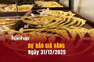 Dự báo giá vàng 31/12: Giá vàng nhẫn, vàng miếng đồng loạt "lao dốc"