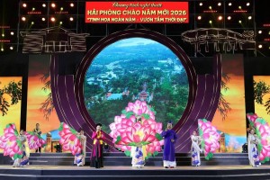 Hải Phòng rực sáng trong đêm hội nghệ thuật chào năm mới 2026