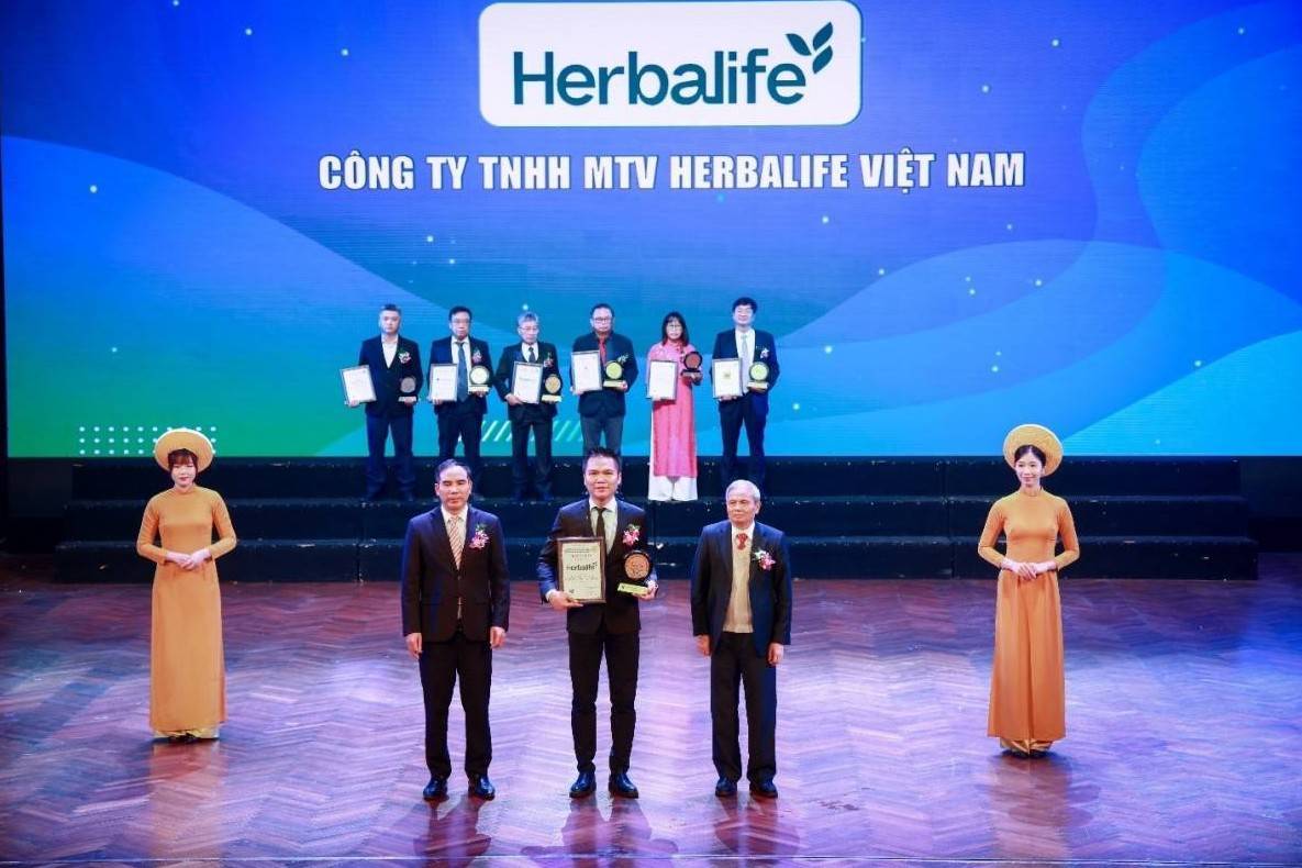 Herbalife Việt Nam được vinh danh Top 10 Thương hiệu, Nhãn hiệu Uy tín Hàng đầu Việt Nam 2025