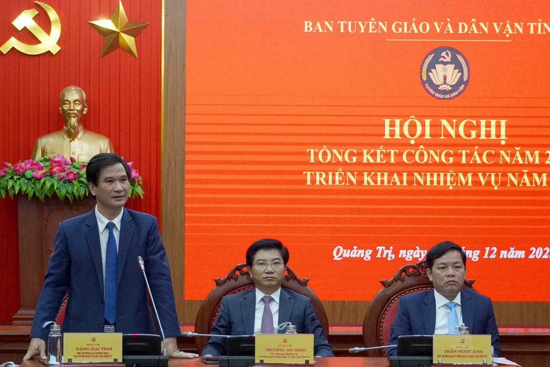 Ban Tuyên giáo và Dân vận Tỉnh ủy Quảng Trị tổng kết công tác năm 2025, triển khai nhiệm vụ năm 2026