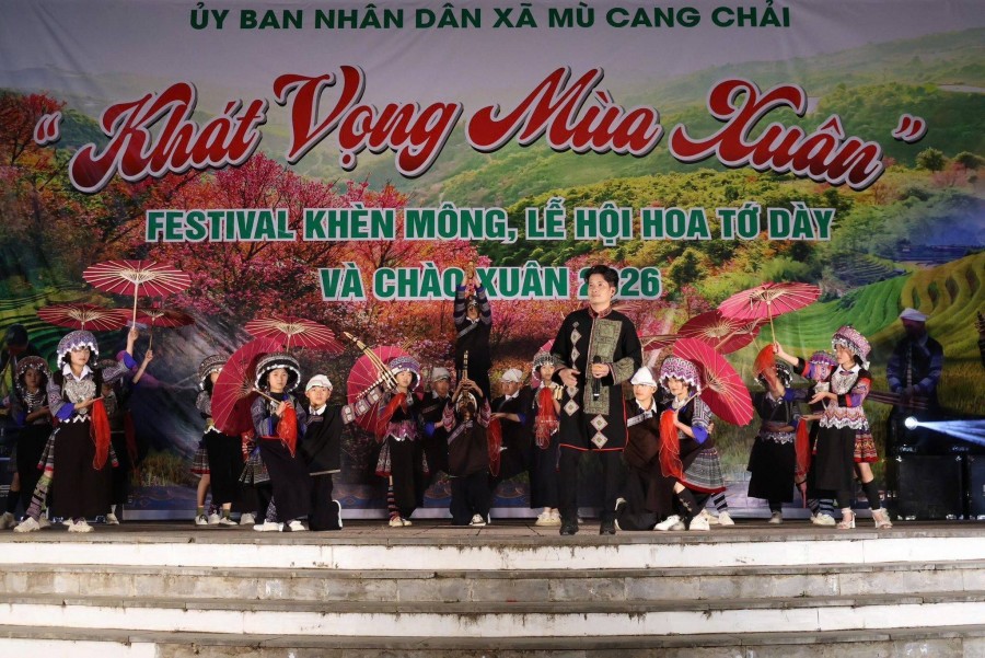 Khát vọng mùa xuân – Bản hòa ca văn hóa tiếp sức Mù Cang Chải bước vào năm 2026