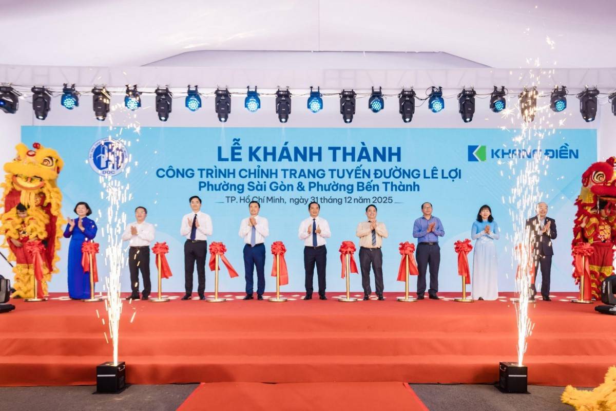 Khánh thành công trình làm mới đường Lê Lợi: Đánh thức vẻ đẹp trục trung tâm TP.HCM