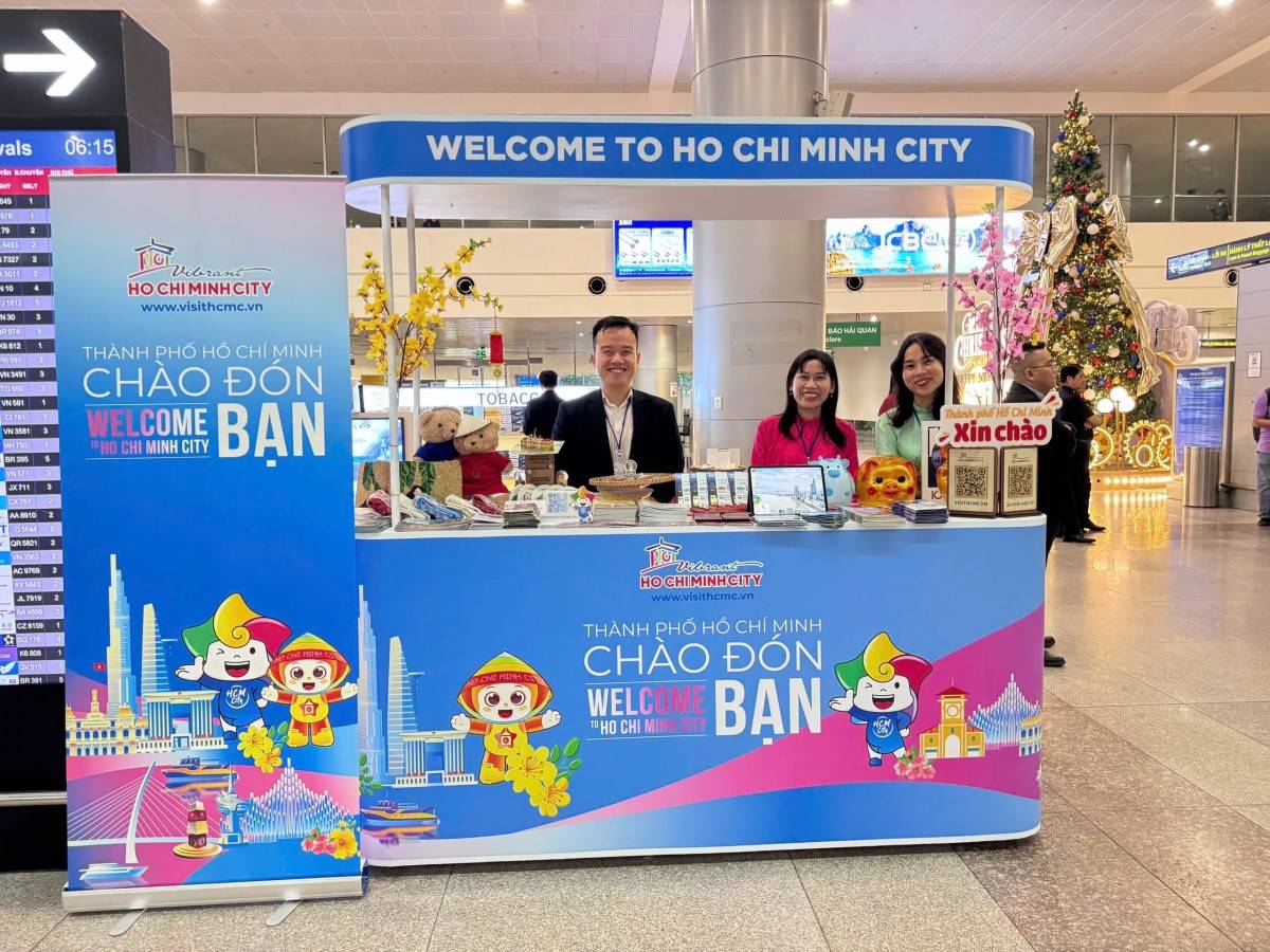  Sở Du lịch tổ chức các quầy thông tin du lịch ngay tại ga đến quốc tế