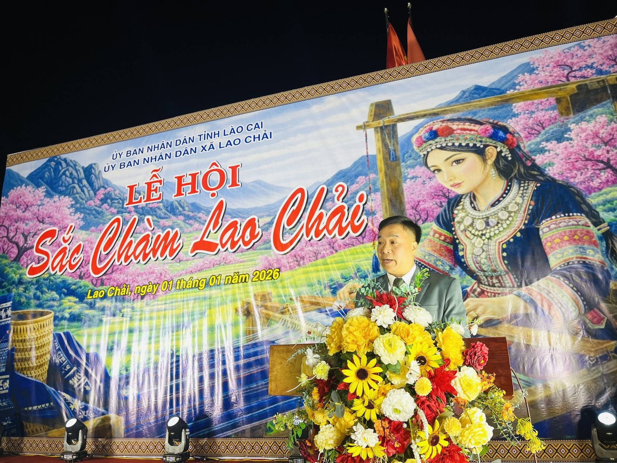 Lào Cai: Rực rỡ Lễ hội Sắc Chàm Lao Chải chào Xuân 2026 với nghệ thuật và pháo hoa