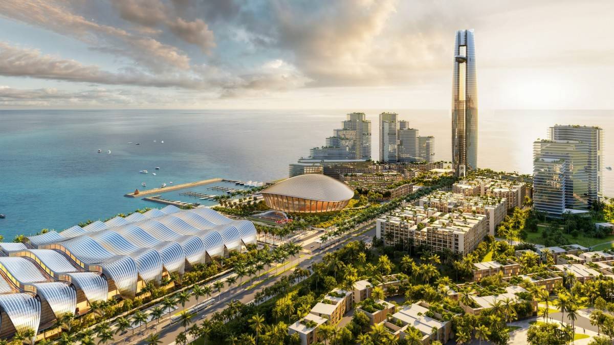 Phối cảnh các công trình biểu tượng phục vụ APEC 2027. Ảnh: Sun Group.