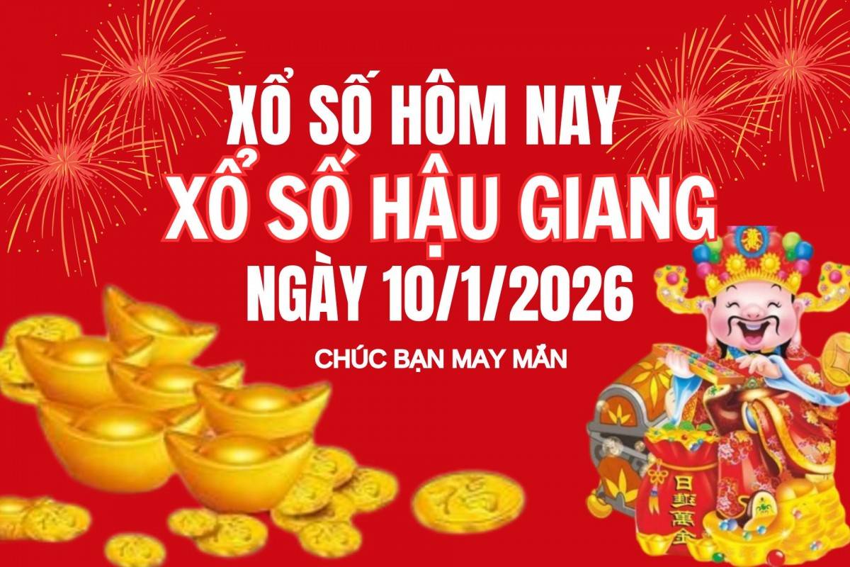 XSHG 3/1, Kết quả xổ số Hậu Giang hôm nay 3/1/2025, Trực tiếp XSHG ngày 3 tháng 1