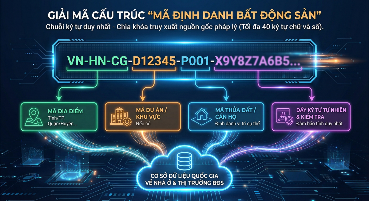 Từ 1/3/2026: Mỗi bất động sản sẽ có “mã định danh” riêng