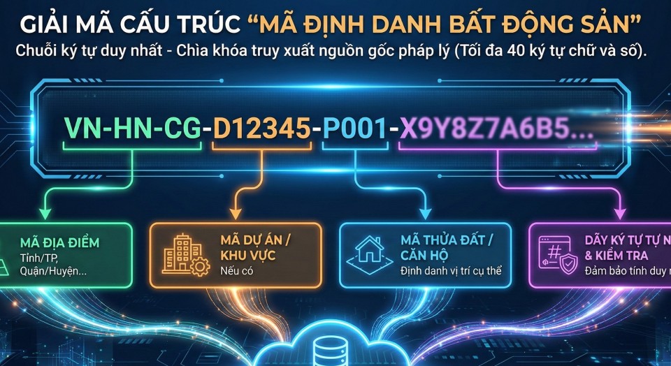Từ 1/3/2026: Mỗi bất động sản sẽ có “mã định danh” riêng