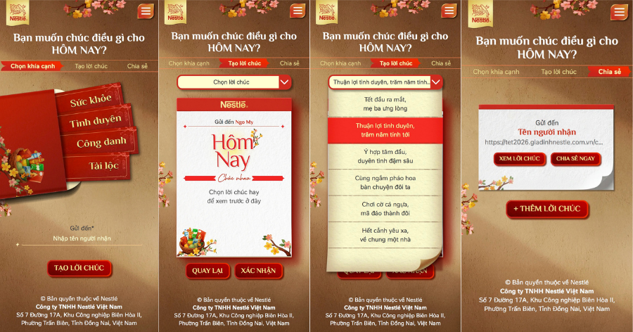 Chương trình “Cầu Gì Hơn Phút Giây Này Bên Nhau” được triển khai trên trang web Gia Đình Nestlé.