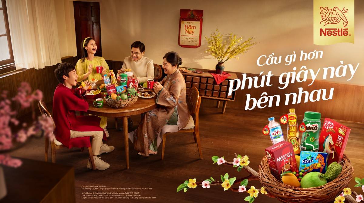 Nestlé Việt Nam khởi động chiến dịch Tết 2026 với thông điệp Cầu Gì Hơn Phút Giây Này Bên Nhau