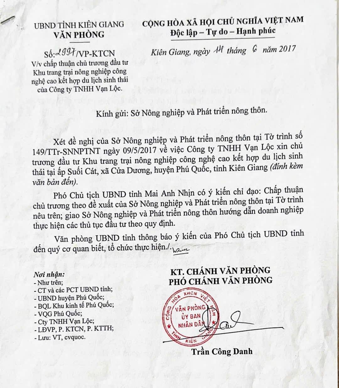 Hơn 7 năm dự án nông nghiệp công nghệ cao tại Phú Quốc chưa thể triển khai