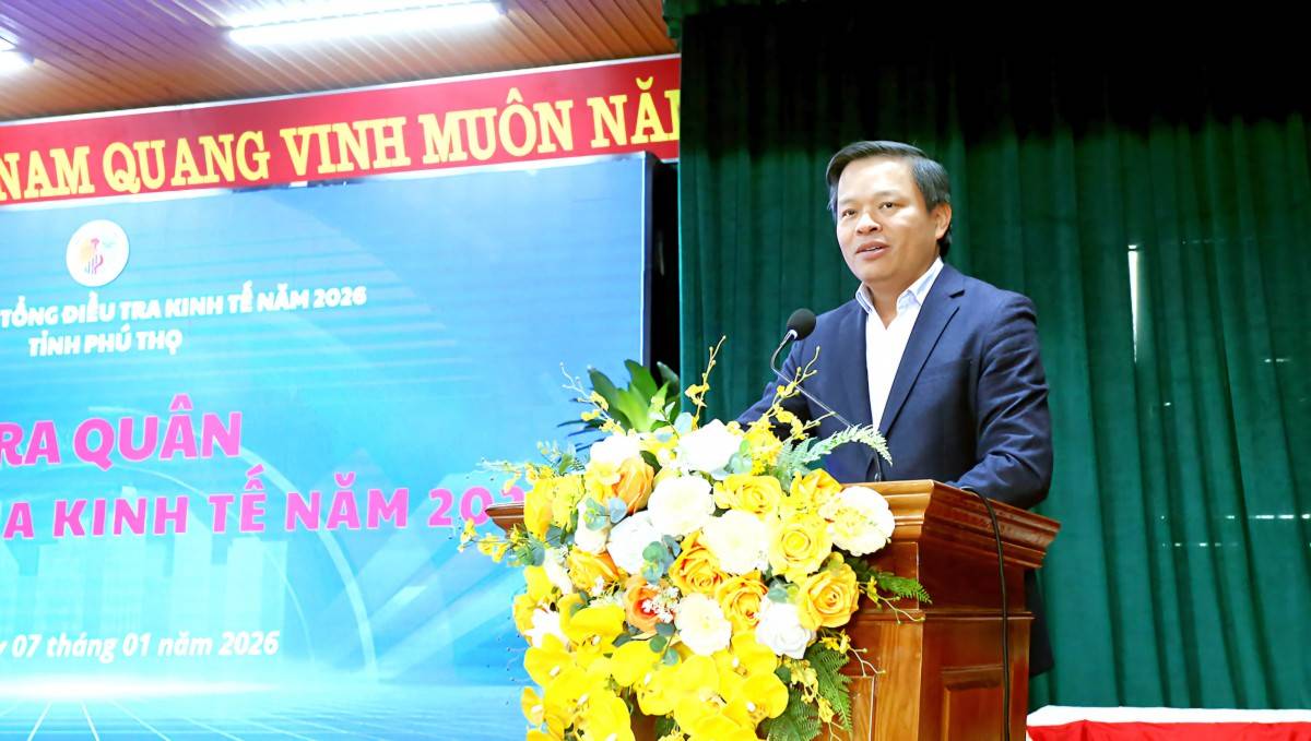 Phú Thọ ra quân Tổng điều tra kinh tế 2026
