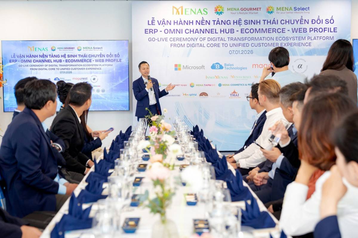 Menas Group vận hành hệ sinh thái số đa ngành, thiết lập chuẩn mực mới về tốc độ và năng lực quản trị