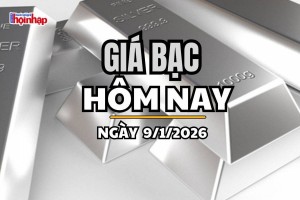 Giá bạc hôm nay 9/1/2026: Giá bạc tiếp tục giảm sâu