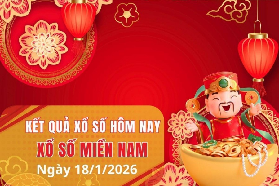 XSMN 18/1, Kết quả xổ số miền Nam hôm nay 18/1/2026, Trực tiếp XSMN ngày 18 tháng 1