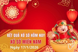 XSMN 17/1, Kết quả xổ số miền Nam hôm nay 17/1/2026, Trực tiếp XSMN ngày 17 tháng 1