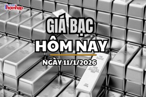 Giá bạc hôm nay 11/1/2026: Giá bạc trong nước trái chiều, Phú Quý tăng mạnh dù bạc thế giới điều chỉnh nhẹ