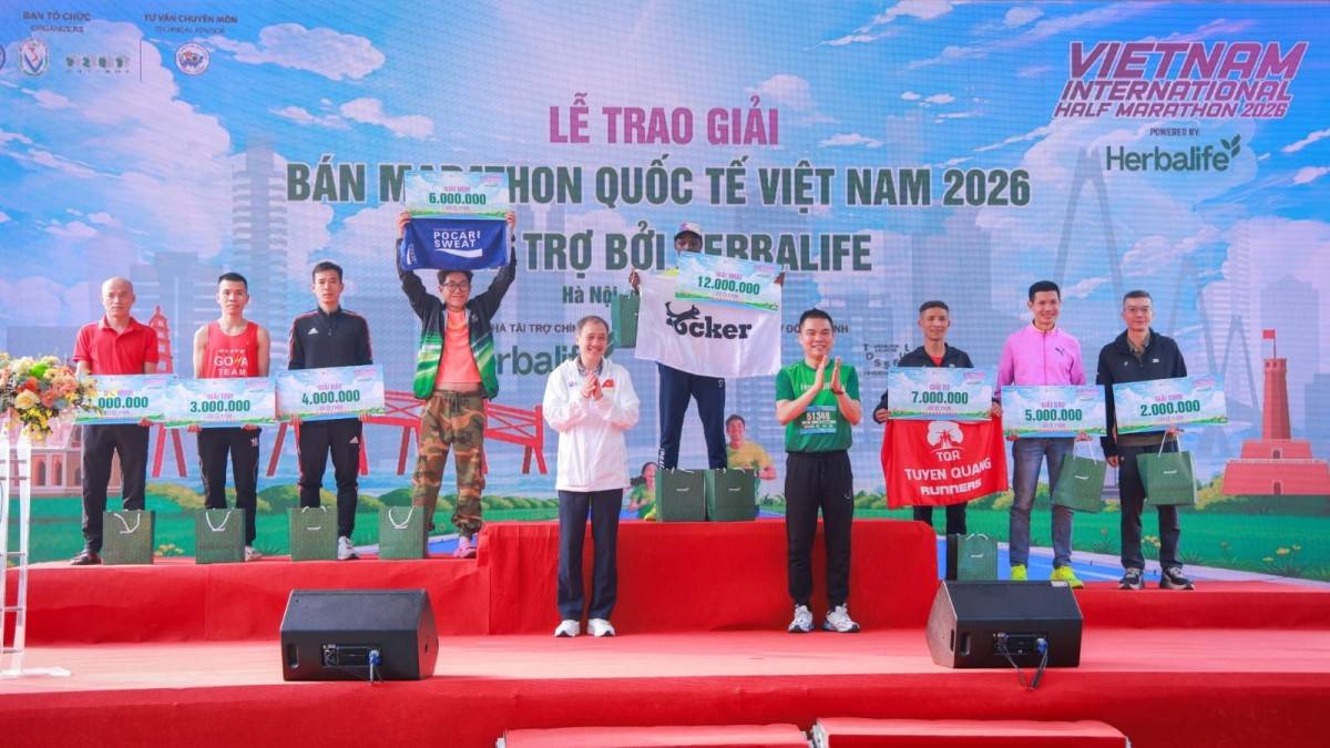 “Giải Bán marathon Quốc tế Việt Nam tài trợ bởi Herbalife 2026” khuyến khích lối sống năng động trong ngày đầu năm mới