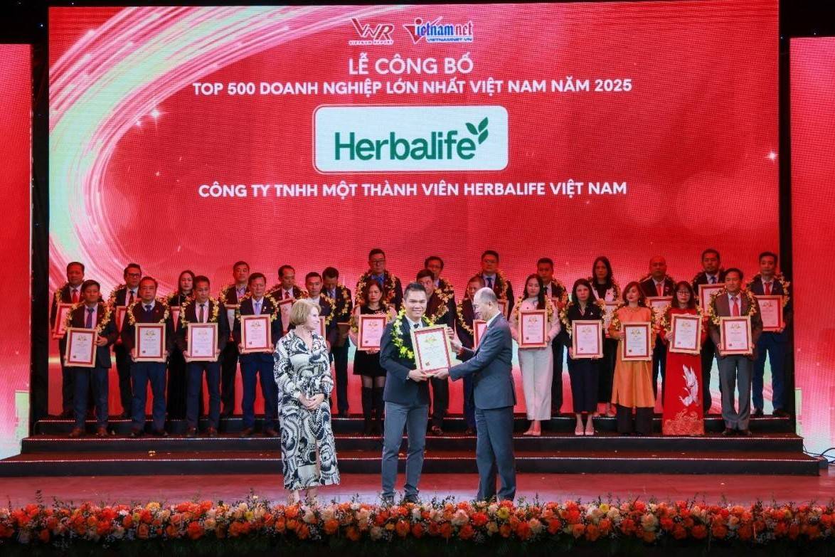 Herbalife Việt Nam 7 năm liên tiếp vào Top 500 doanh nghiệp lớn nhất Việt Nam