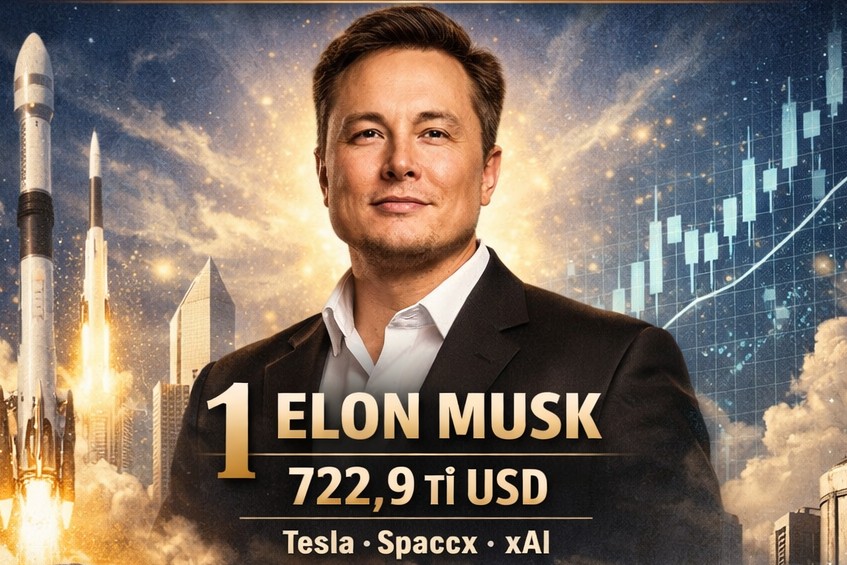 Top 5 tỉ phú giàu nhất thế giới đầu năm 2026