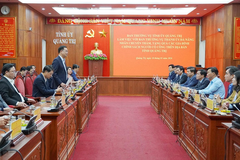 Lãnh đạo TP. Đà Nẵng làm việc với Tỉnh ủy Quảng Trị, tăng cường hợp tác và tri ân người có công