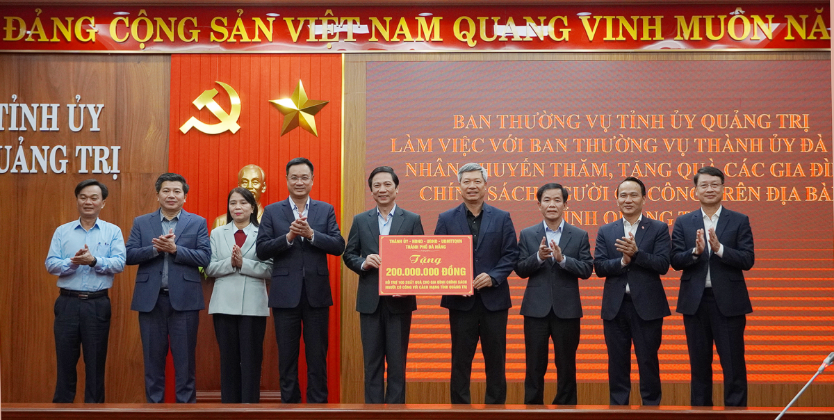 Lãnh đạo TP. Đà Nẵng làm việc với Tỉnh ủy Quảng Trị, tăng cường hợp tác và tri ân người có công