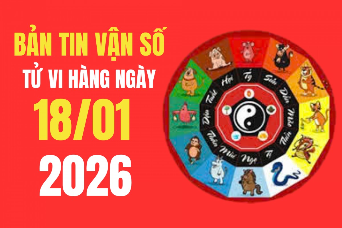 Tử vi - Vận số ngày 18/01/2026: Tuổi đẹp, hướng xuất hành và giờ hoàng đạo