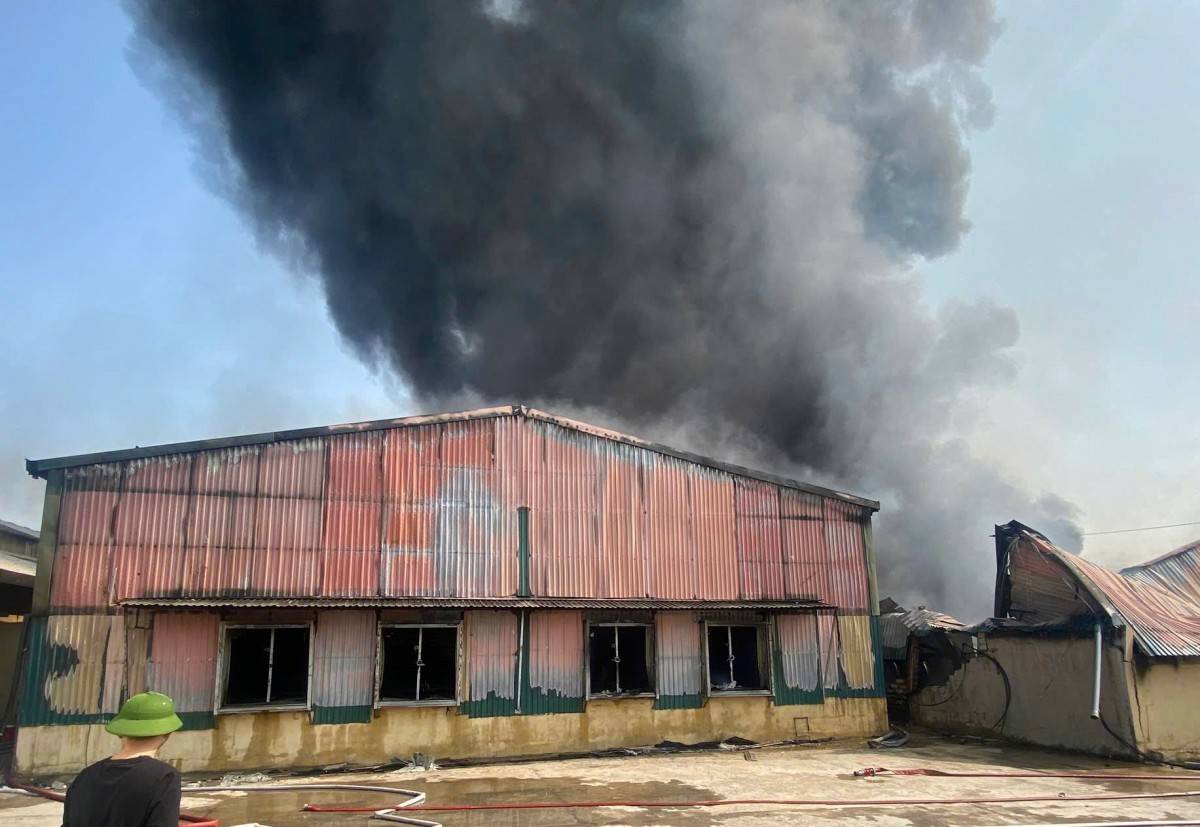 Cháy xưởng lao động tại Trại giam Quảng Ninh, thiệt hại ước khoảng 750 triệu đồng