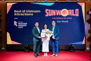 Sun World được chọn là thương hiệu tham quan và giải trí hàng đầu Việt Nam 2025