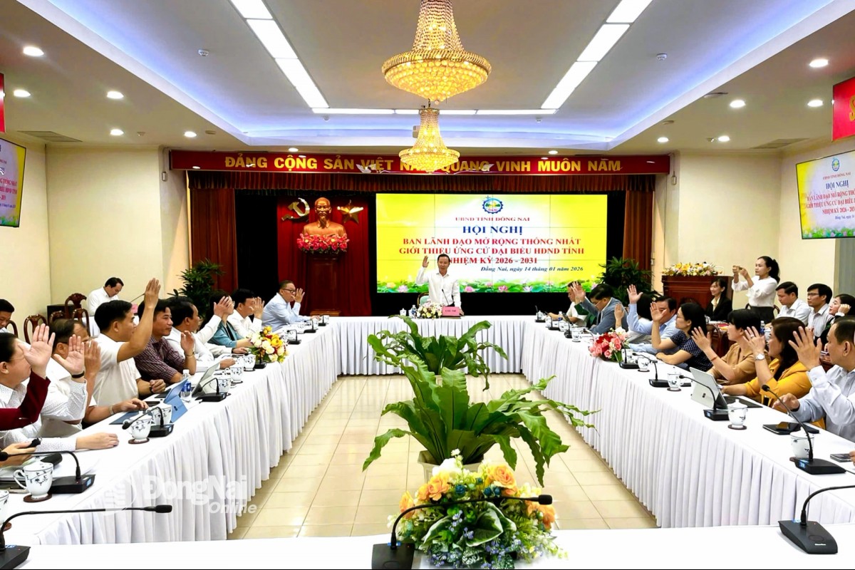 UBND tỉnh Đồng Nai thống nhất giới thiệu 10 nhân sự ứng cử đại biểu HĐND tỉnh nhiệm kỳ 2026–2031