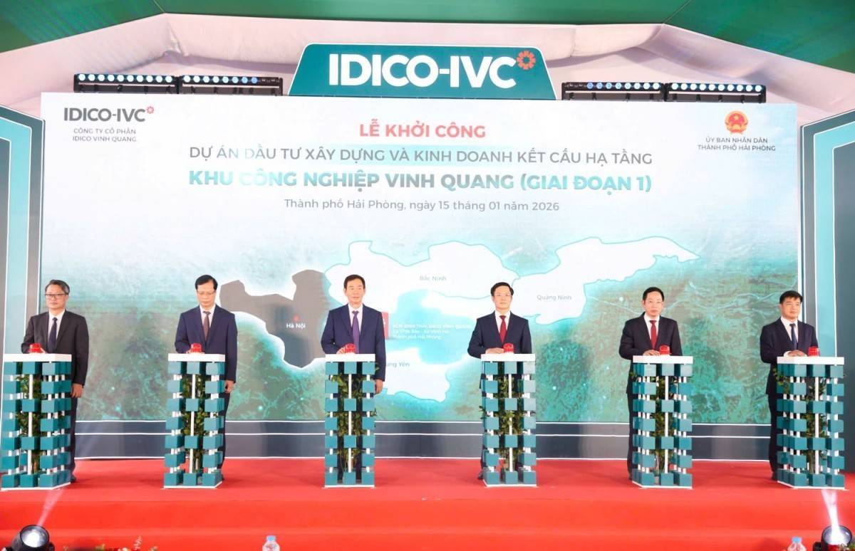 Hải Phòng khởi công Khu công nghiệp Vinh Quang giai đoạn 1: Tạo động lực mới cho khu vực phía Nam thành phố