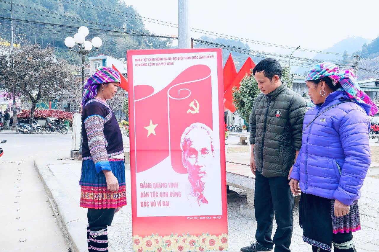 Mù Cang Chải rực rỡ cờ hoa, gửi trọn niềm tin hướng về Đại hội XIV của Đảng