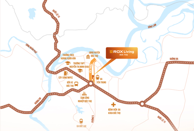 Tọa lạc trên đường Yên Trung – ROX Living Đức Thọ là chốn an cư lý tưởng cho chủ nhân